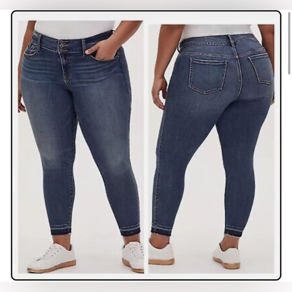 Torrid Women's Jegging Skinny Super‎ Soft High-Rise Jean Size 20R Released Hem B